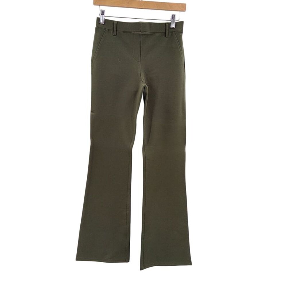 Quince Women Ultra-Stretch Ponte Bootcut Pants - 30" Olive XS